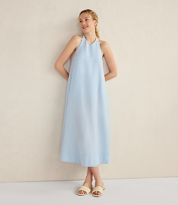 Haven Well Within Linen Halter Midi Dress