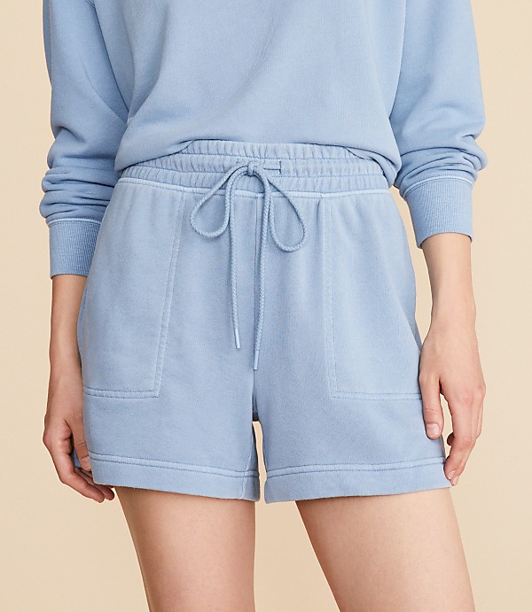 Lou & Grey Washed Cozy Cotton Shorts