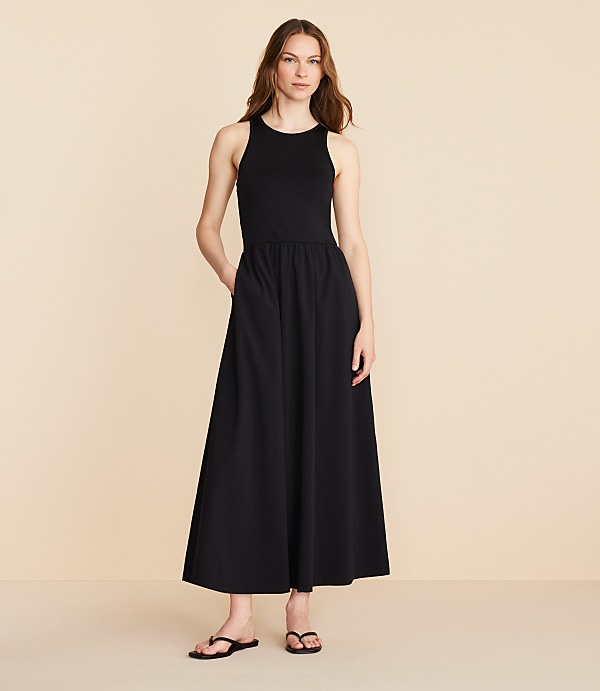Lou & Grey Wanderweave Cutout Midi Dress
