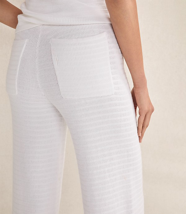 Haven Well Within Organic Cotton Linear Stitch Straight Leg Pants