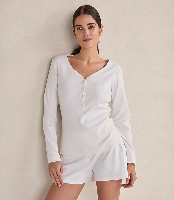 Haven Well Within Organic Cotton Rib Knit Shorts
