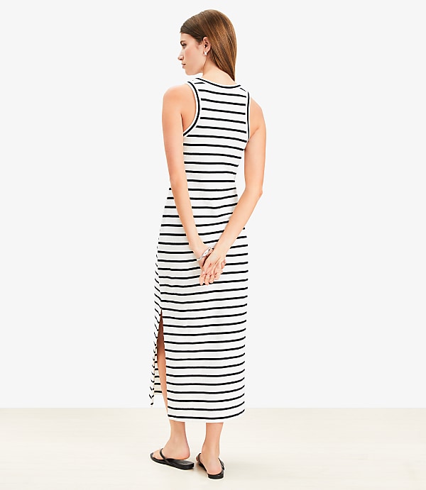 Striped Racerback Midi Dress