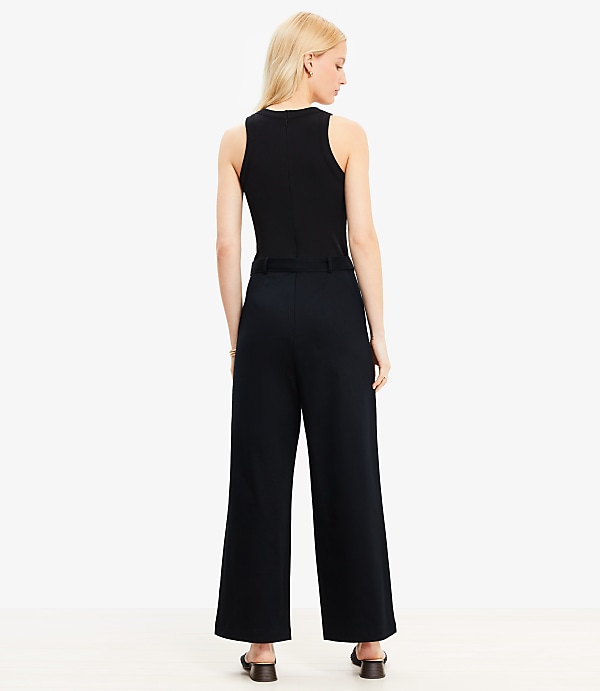 Perfect Ribbed Mixed Media Jumpsuit