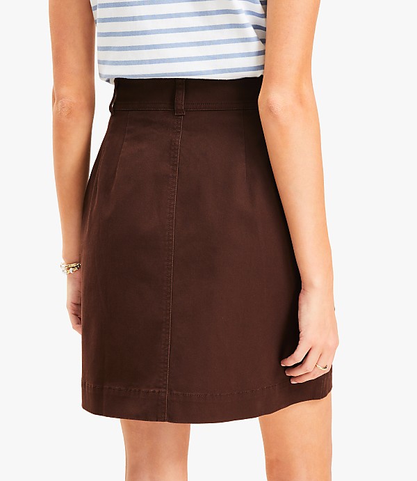 Twill Mini Pocket Skirt