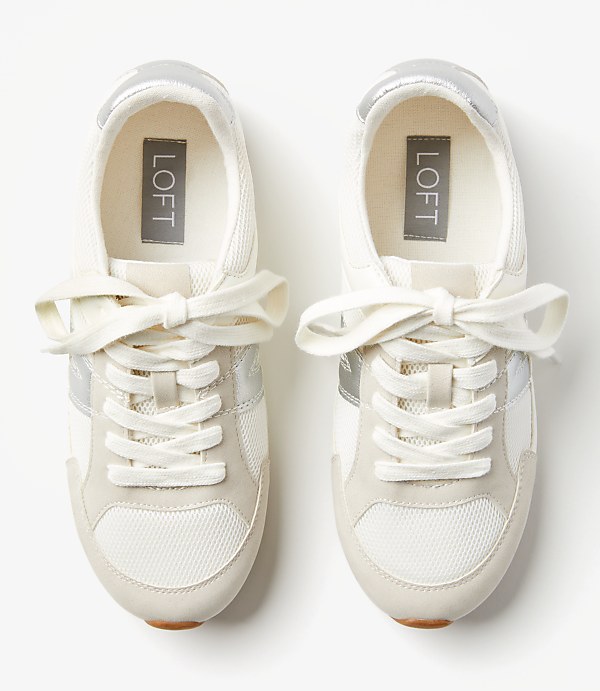 Metallic Low Profile Sneakers