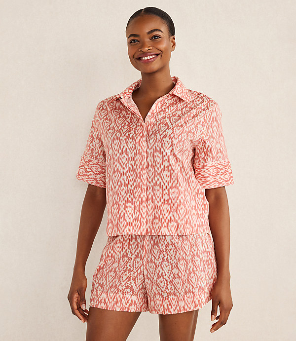 Haven Well Within Organic Cotton Poplin Ikat Sleep Set