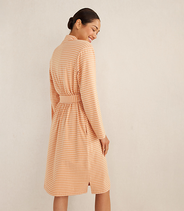 Haven Well Within Organic Cotton Jersey Striped Robe