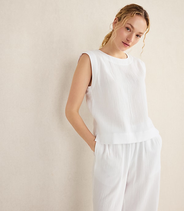 Haven Well Within Organic Cotton Gauze Tank Top