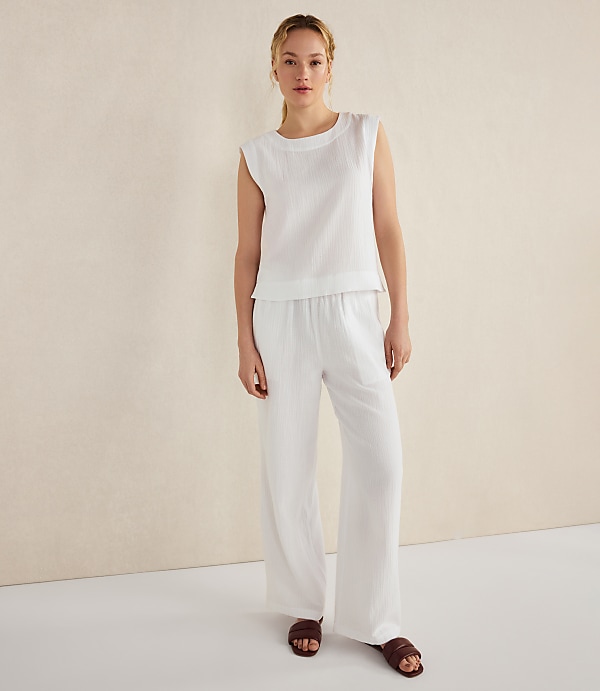 Haven Well Within Organic Cotton Gauze Tank Top