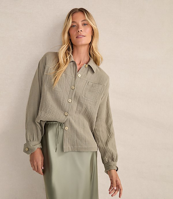 Haven Well Within Organic Cotton Gauze Jacket
