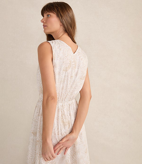 Haven Well Within Cotton Voile Blend Shell Midi Dress