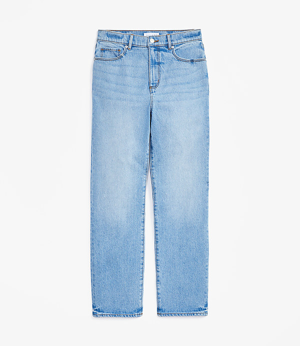 High Rise Straight Jeans in Light Vintage Wash
