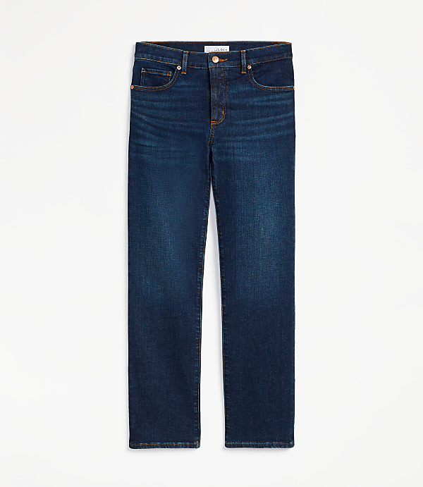 Mid Rise Slim Jeans in Rich Dark Indigo Wash