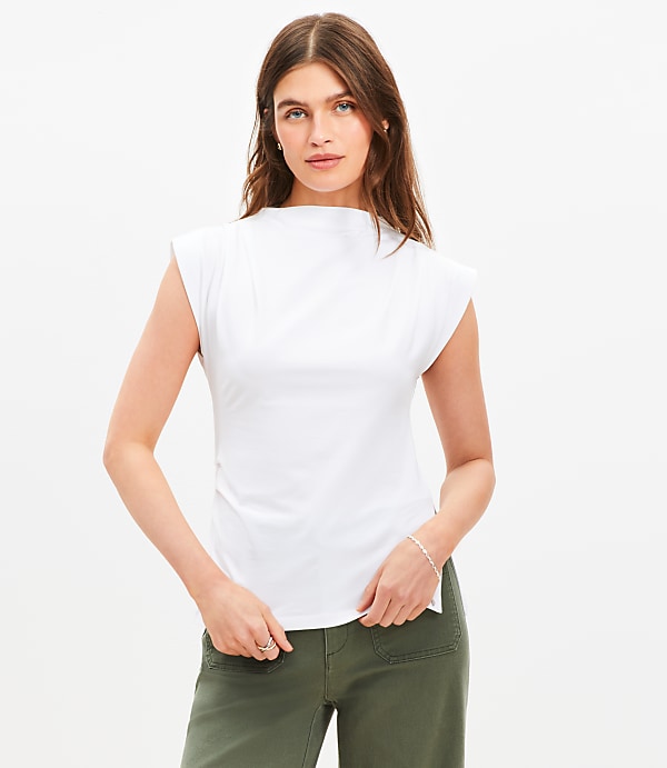 Pleated Side Slit Top