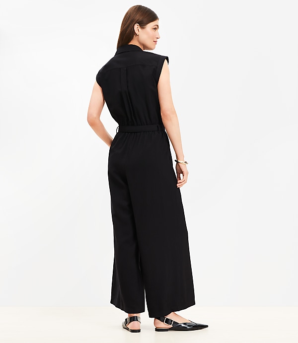 Petite Wide Leg Jumpsuit