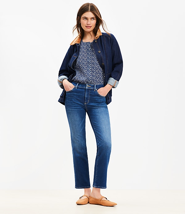 Mid Rise Slim Jeans in Original Medium Stone Wash