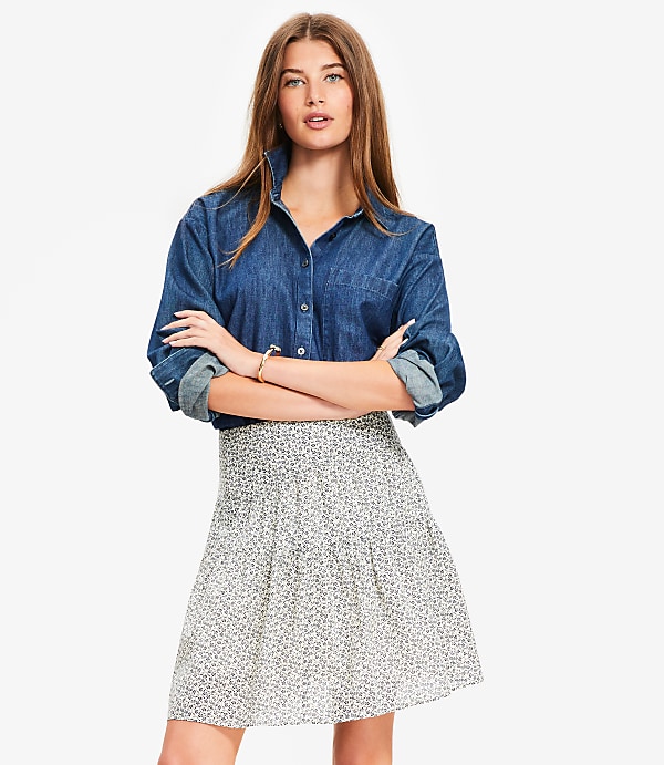 Garden Ruffle Mini Skirt