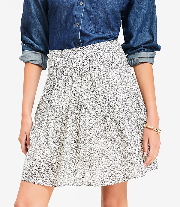 Garden Ruffle Mini Skirt