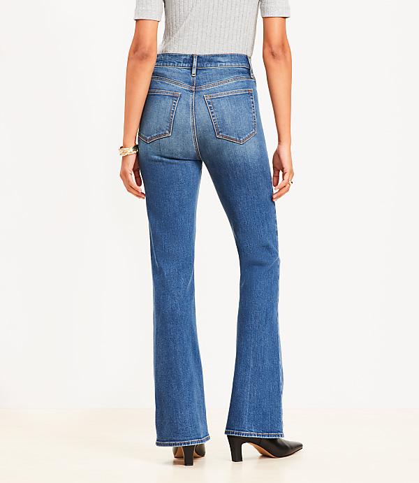 High Rise Slim Flare Jeans in Vintage Dark Indigo Wash