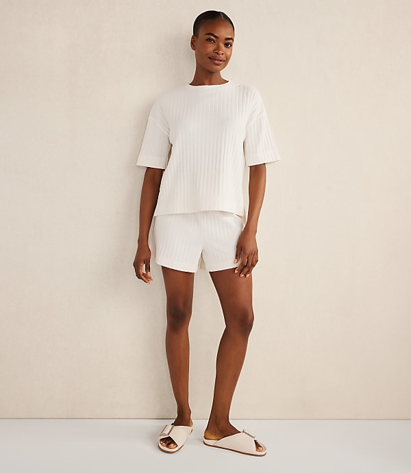Haven Well Within Cotton Wide Rib Shorts
