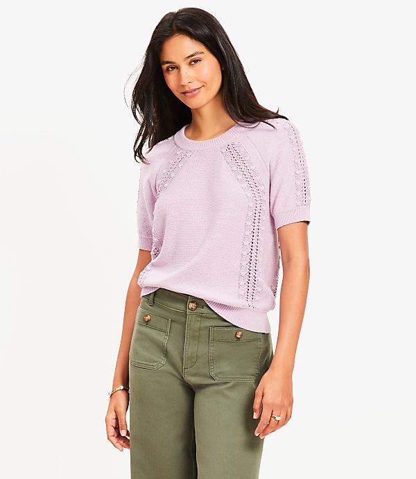 Bobble Raglan Sweater Tee
