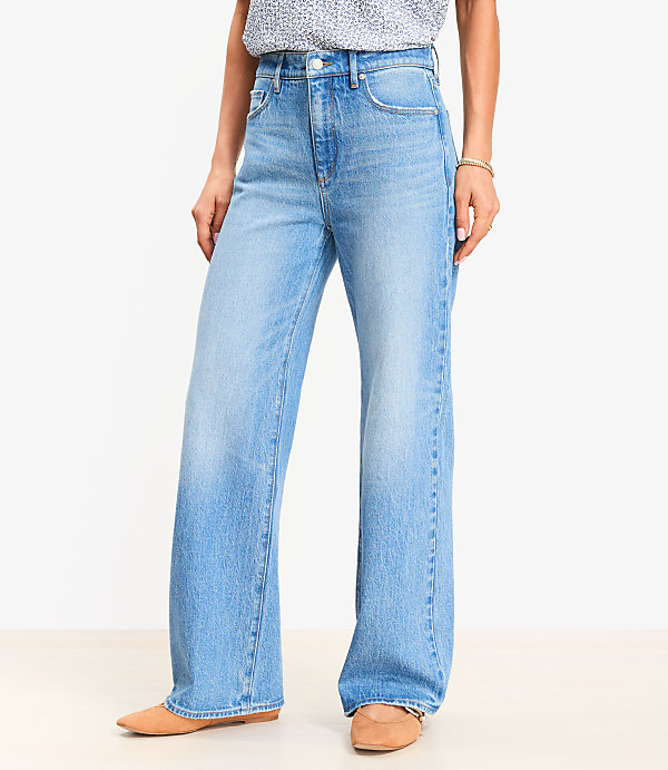 High Rise Wide Leg Jeans in Vintage Indigo