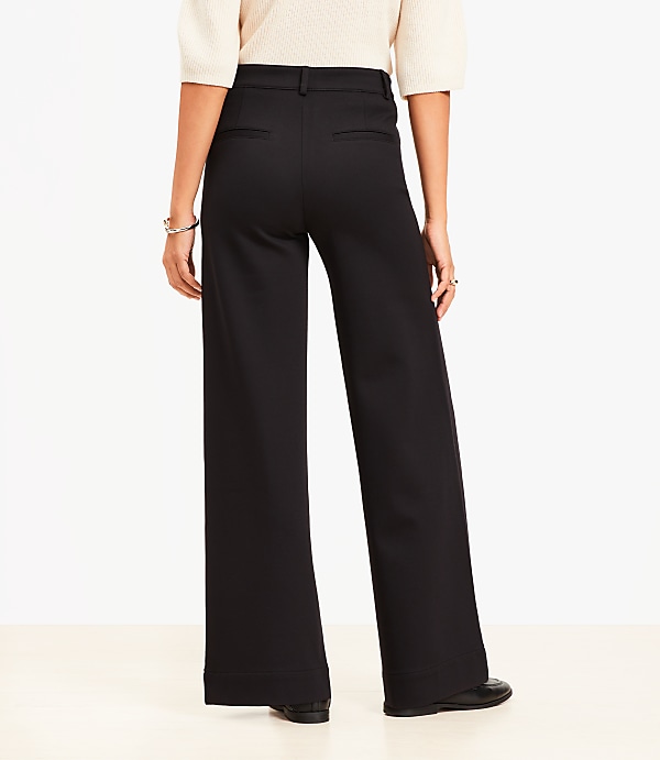 Tall Palmer Wide Leg Pants in Ponte