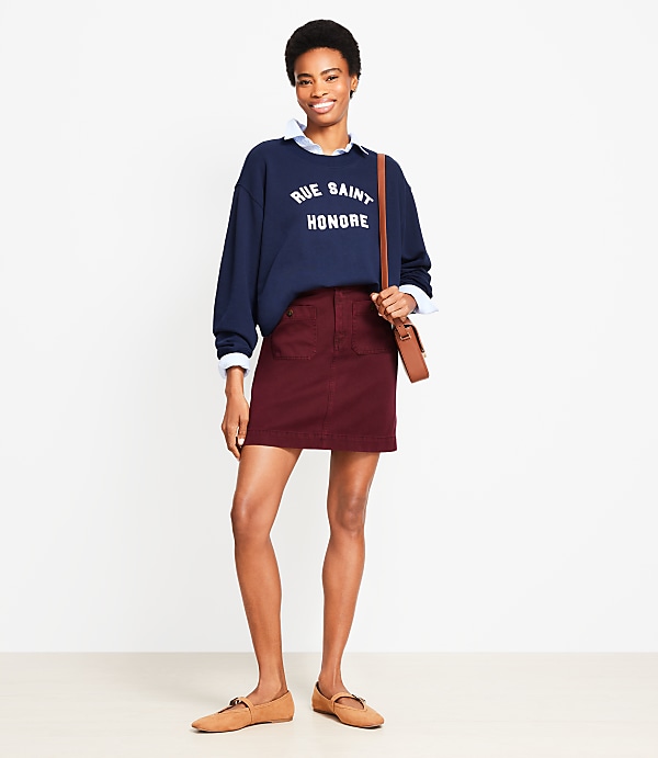 Petite Palmer Mini Pocket Skirt
