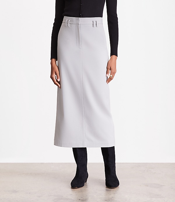 Petite LOFT Versa Seasonless Maxi Pocket Skirt