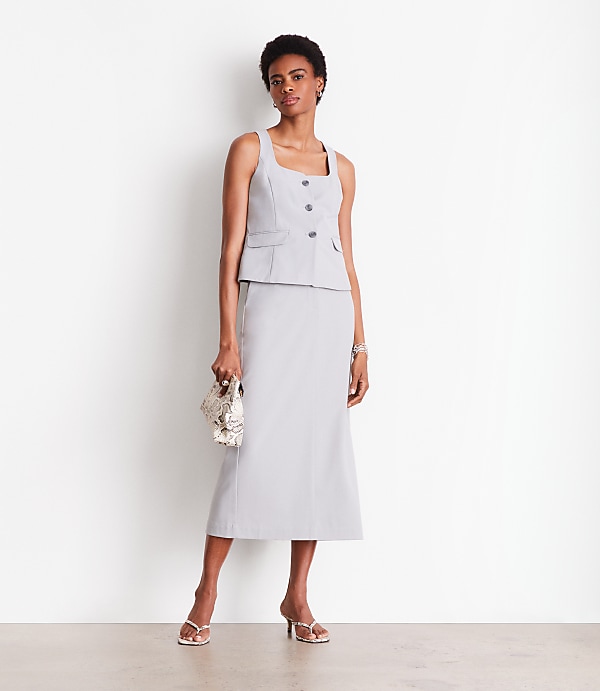LOFT Versa Seasonless Square Neck Pocket Vest