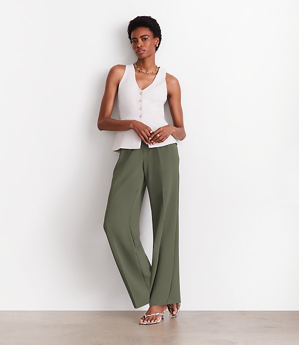 LOFT Versa Crepe Drape Halter Vest