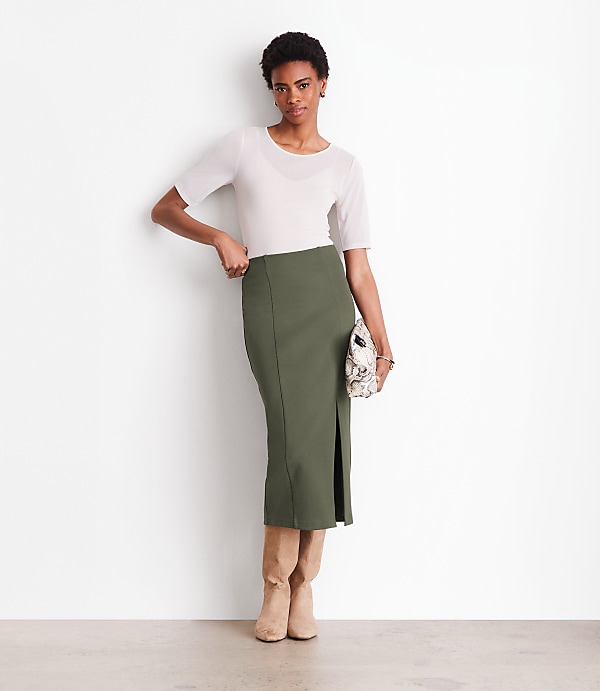 LOFT Versa Mesh Elbow Sleeve Tee