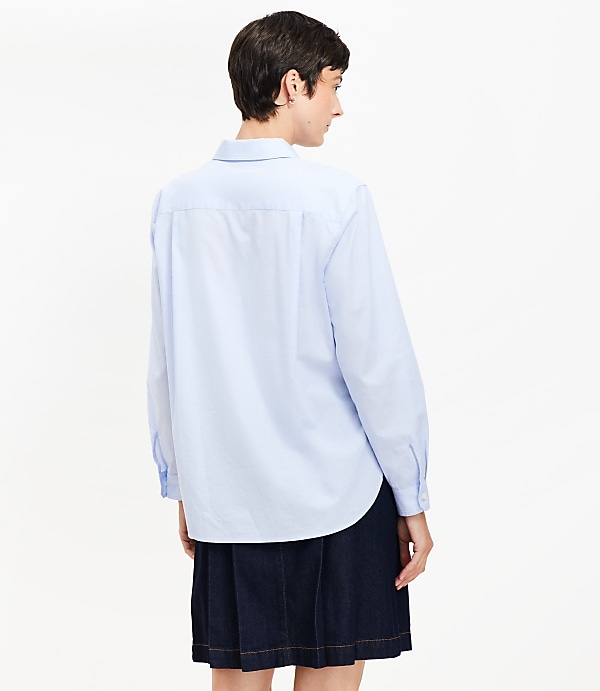 End On End Poplin Everyday Relaxed Pocket Shirt