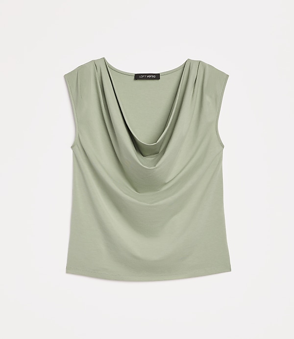Petite LOFT Versa Cowl Neck Top