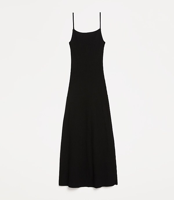 Petite LOFT Versa Ribbed Strappy Midi Dress