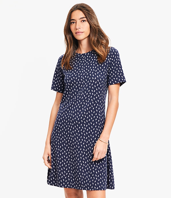 Paisley Seamed Mini Dress