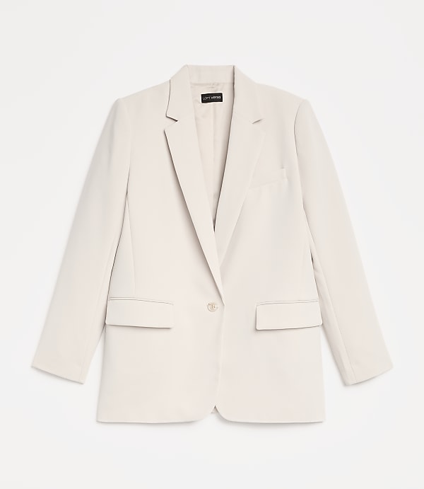 LOFT Versa Crepe Drape Relaxed Blazer