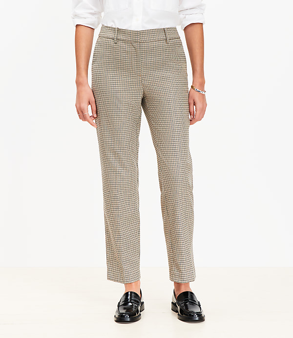 Petite Curvy Riviera Slim Pants in Plaid