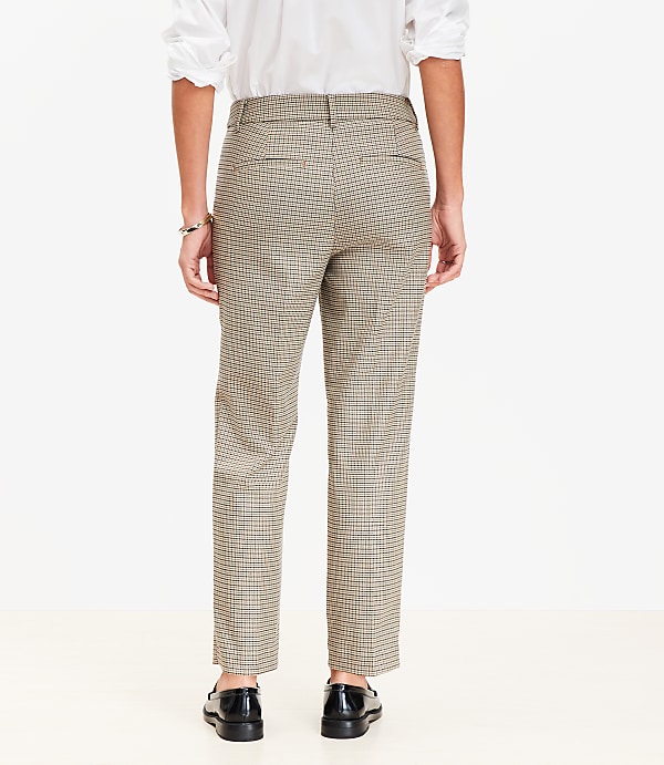 Petite Curvy Riviera Slim Pants in Plaid
