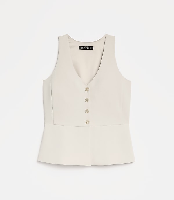 LOFT Versa Crepe Drape Halter Vest