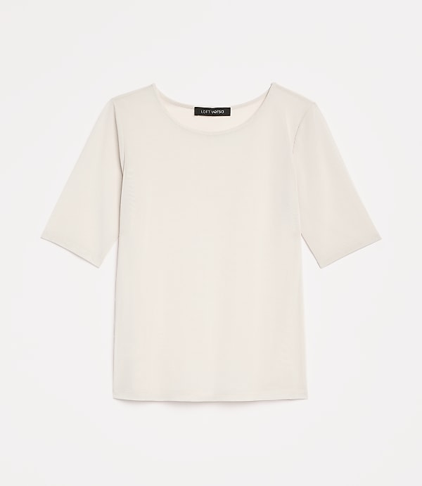LOFT Versa Mesh Elbow Sleeve Tee