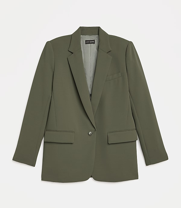 LOFT Versa Crepe Drape Relaxed Blazer