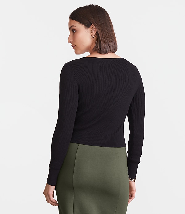 LOFT Versa Ribbed V-Neck Cardigan