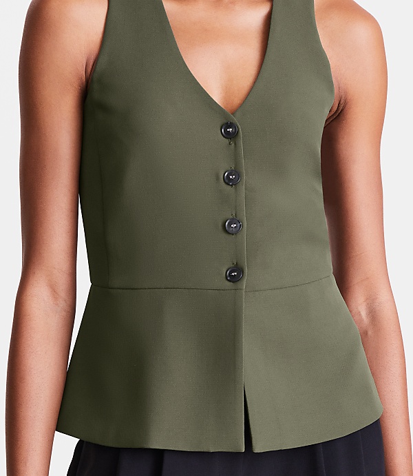 LOFT Versa Crepe Drape Halter Vest