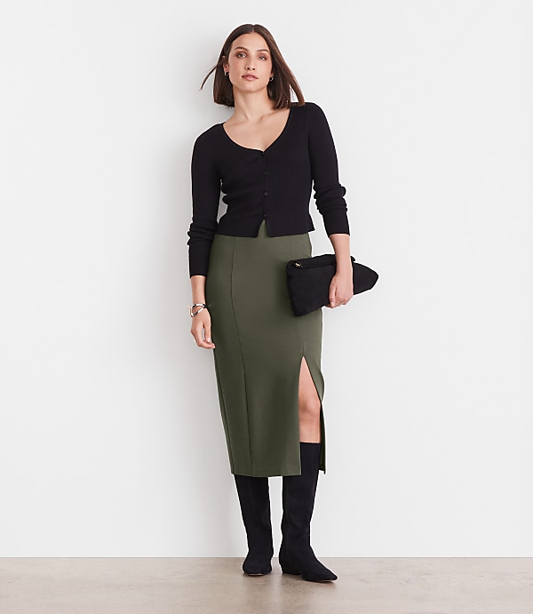 LOFT Versa Ribbed V-Neck Cardigan