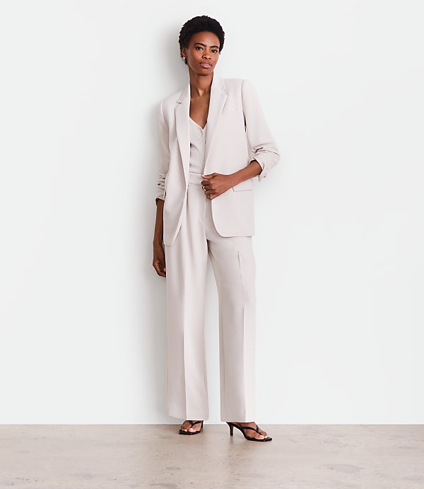 LOFT Versa Crepe Drape Relaxed Blazer