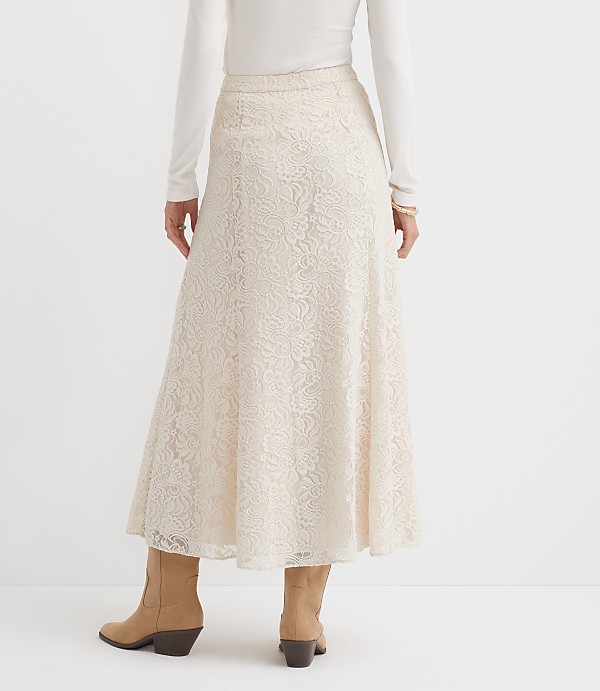 Floral Lace Maxi Skirt