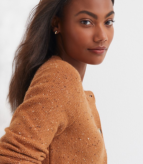 Flecked Sweater Jacket