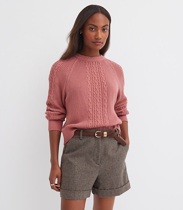 Ribbed Cable Sweater