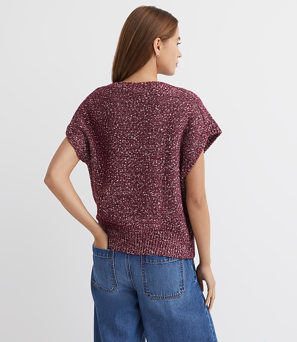 Flecked Wedge Sweater